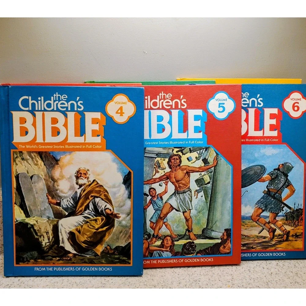 VTG Children's Bible Stories Hardcover Complete 1-12 Golden Press Books 1981